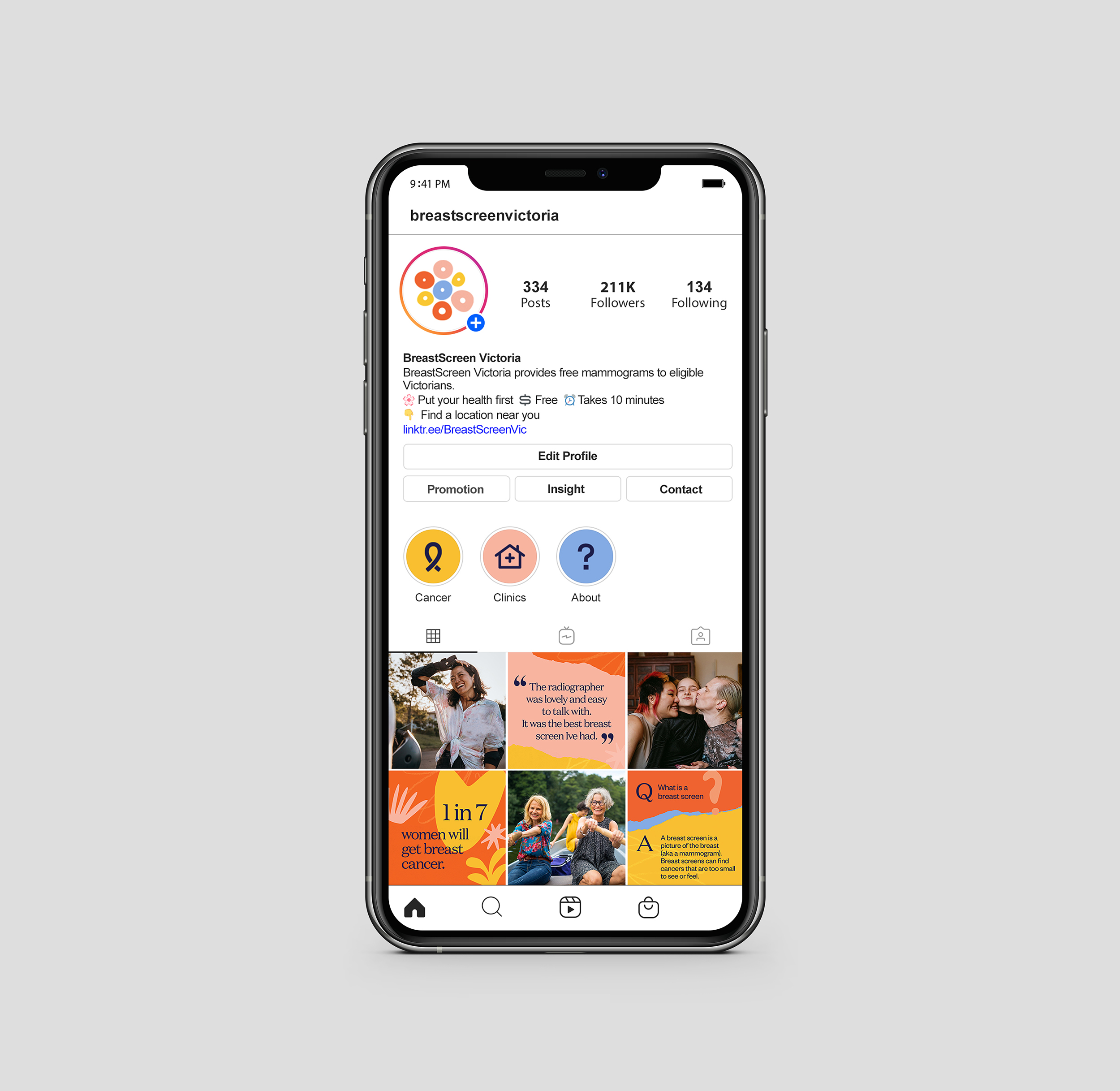 Concept for new BreastScreen Victoria brochure
