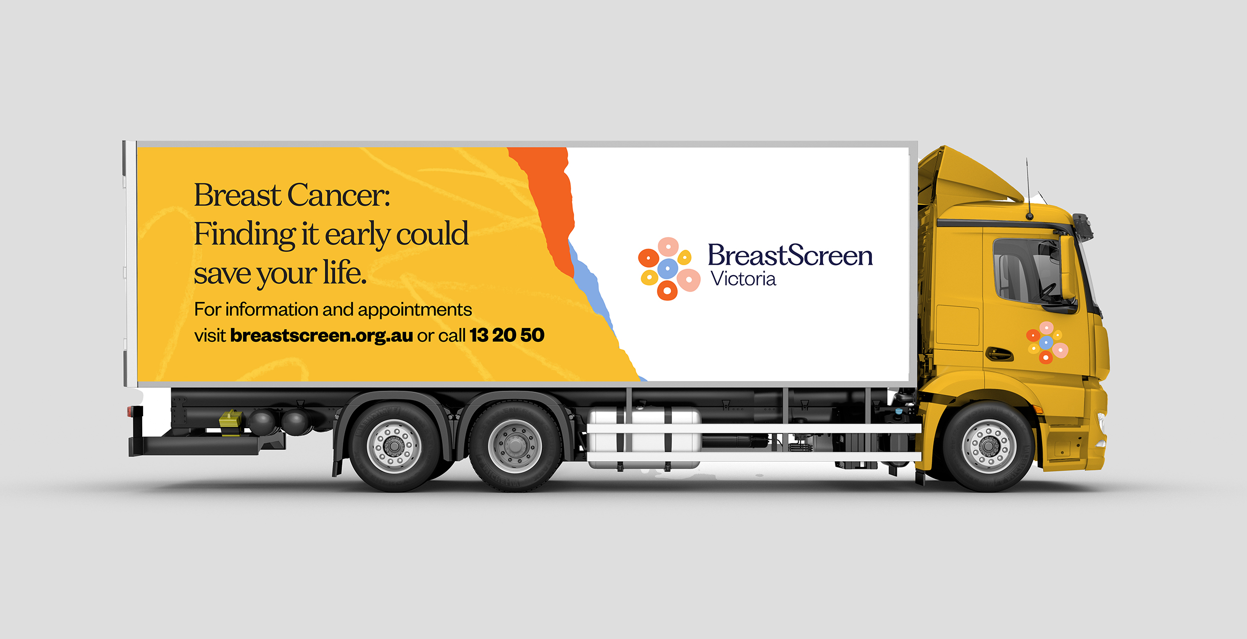 Concept for new BreastScreen Victoria corporate stationery'