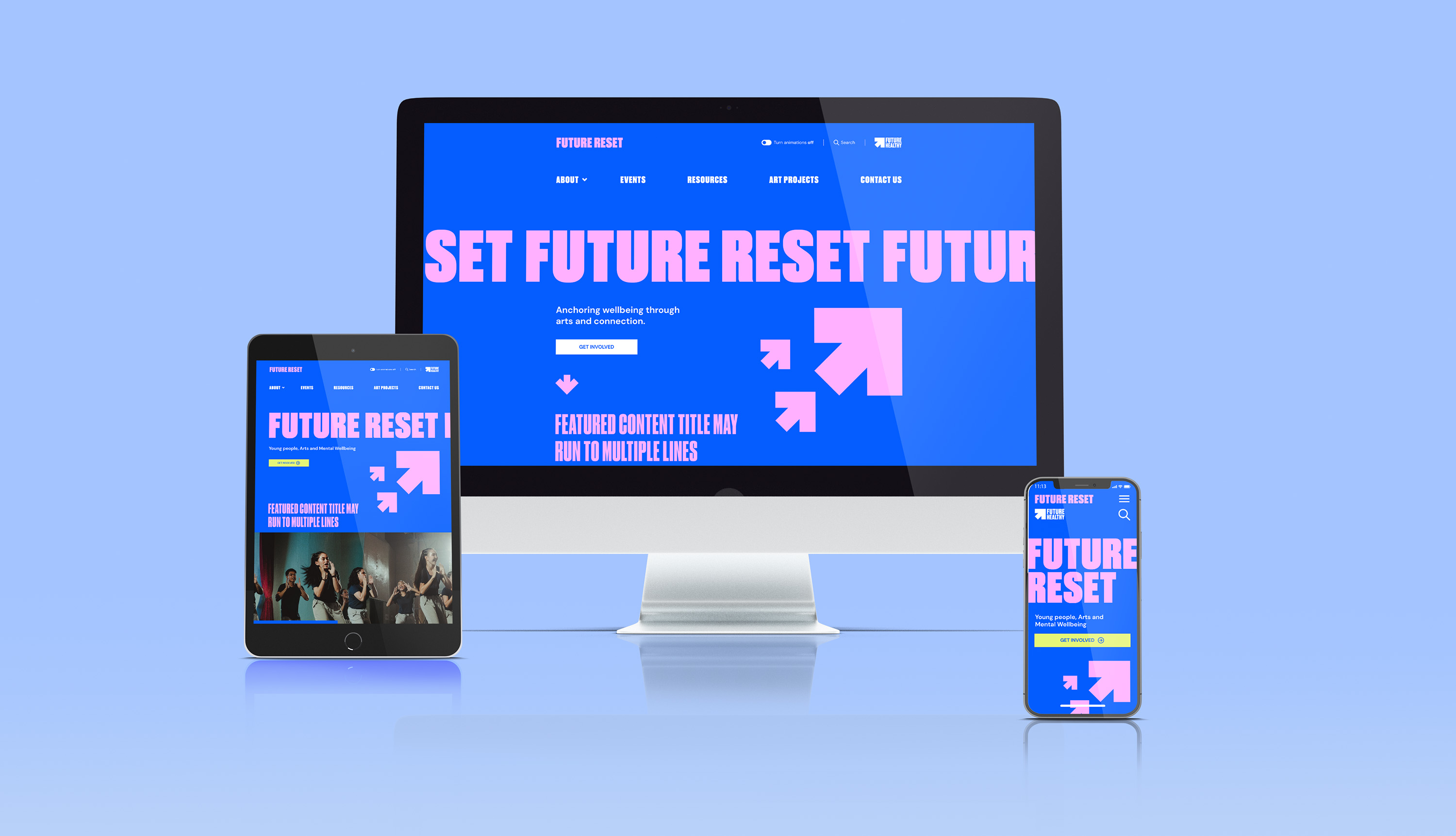 Future Reset Homepage Design