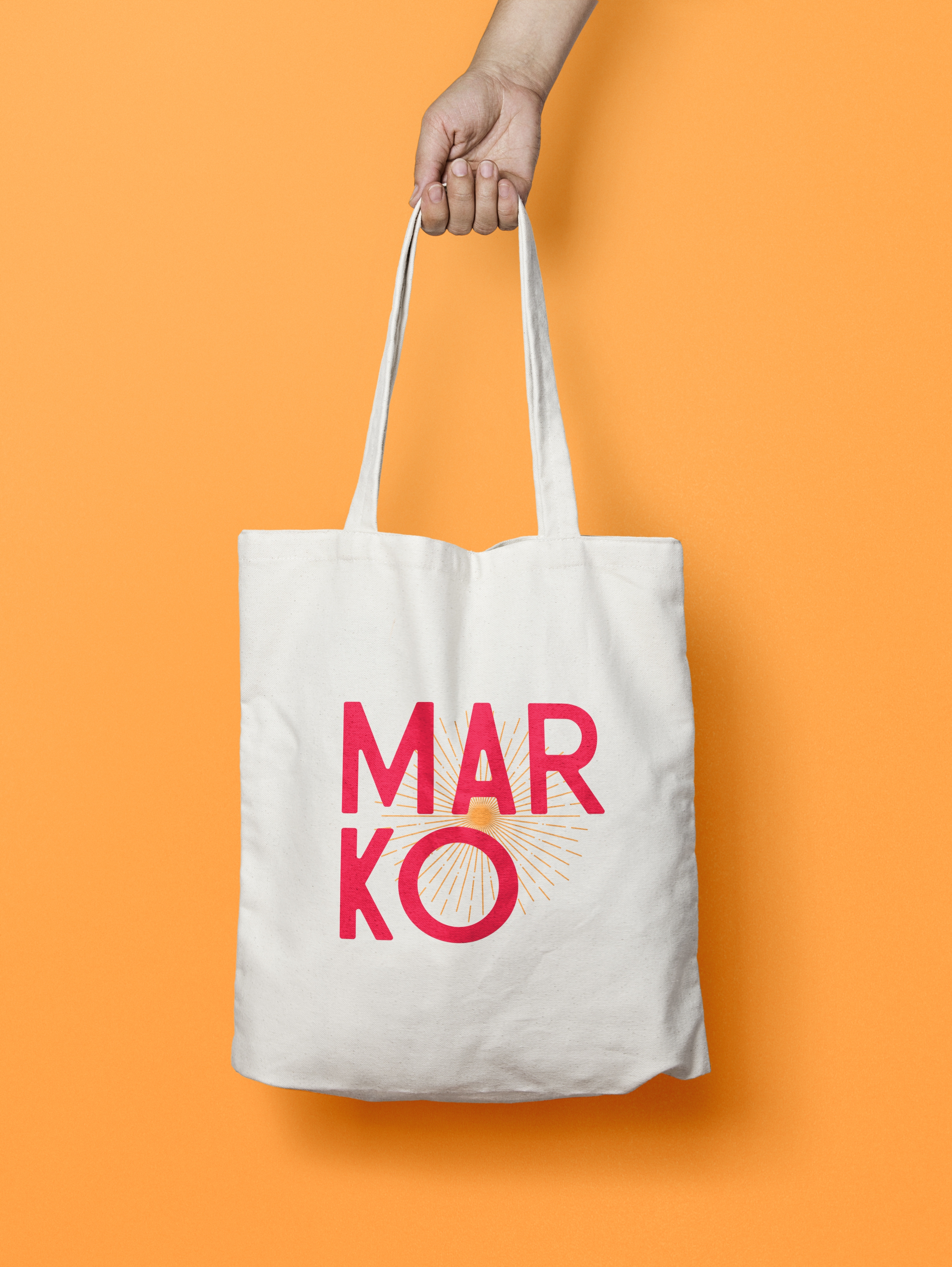 Marko branded tote bag