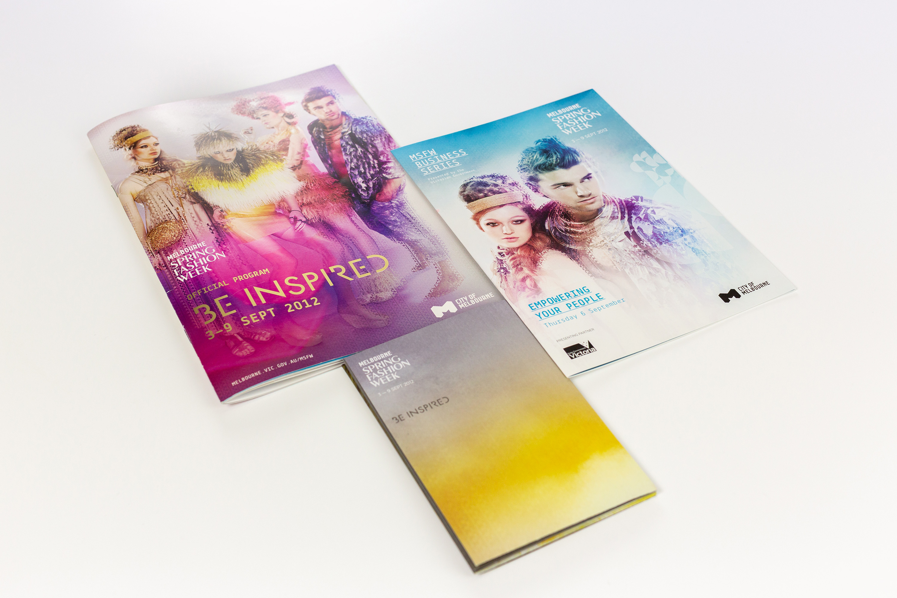 Melbourne Spring Fashion Week 2012 Brochure cover design