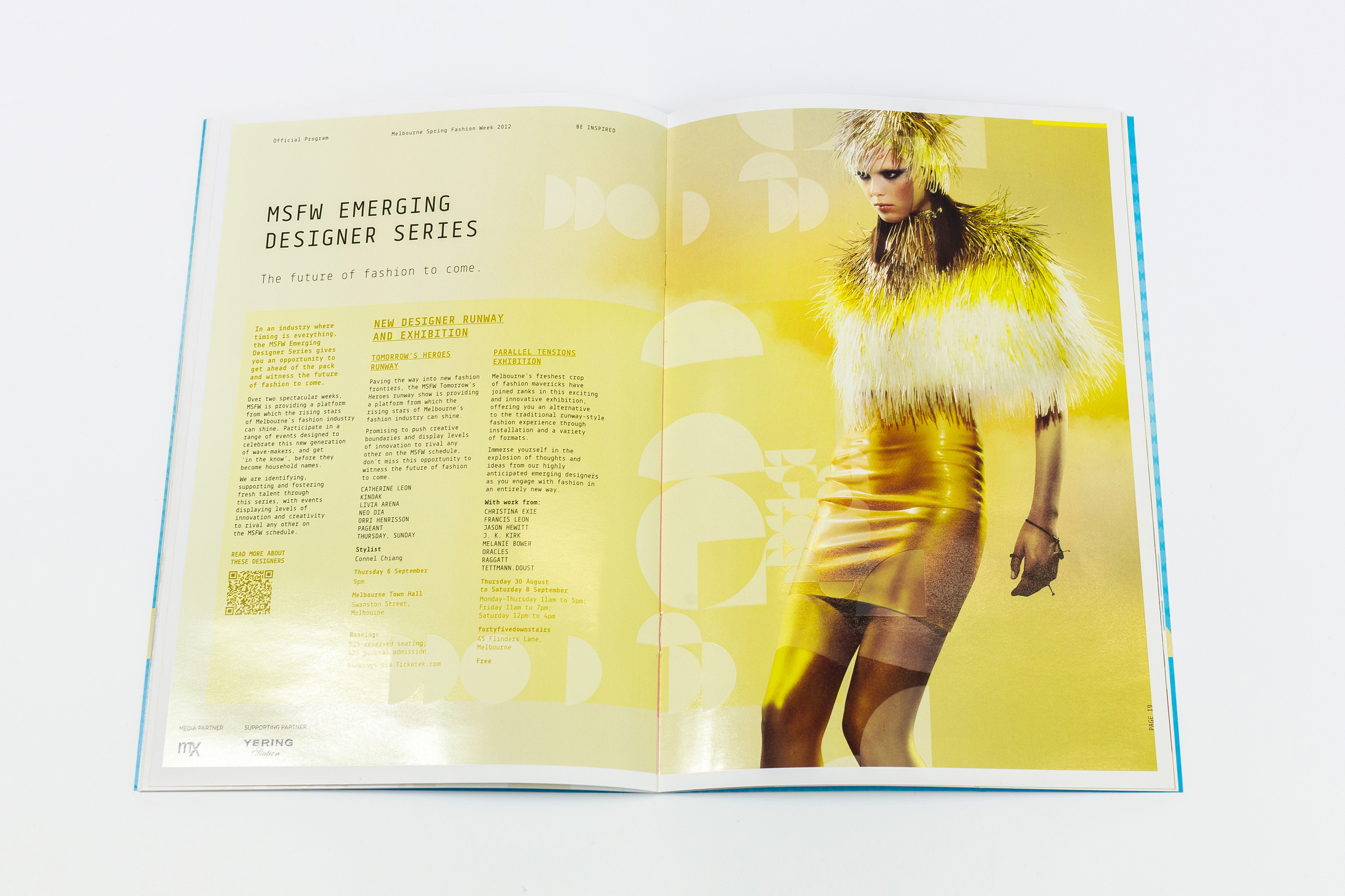Melbourne Spring Fashion Week 2012 Brochure internal spread