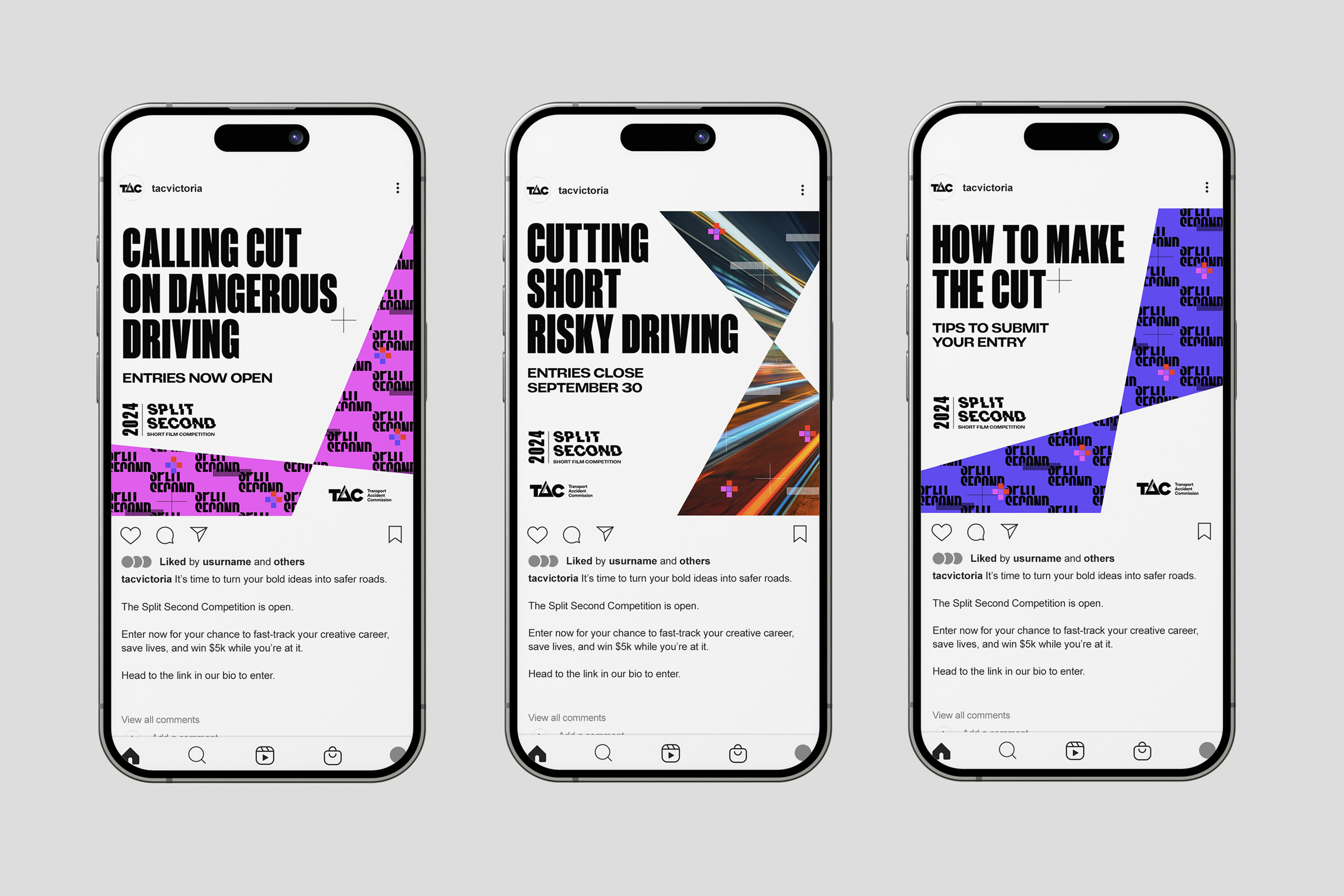 Split Second Direction 1, social tiles