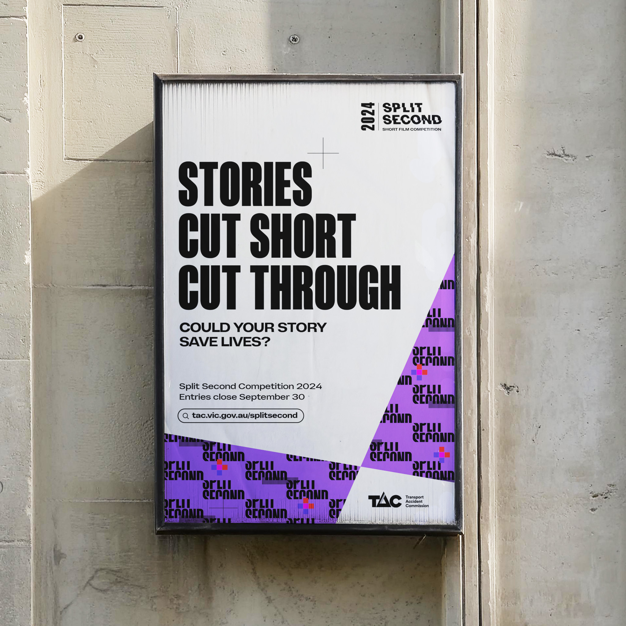 Split Second Direction 1, poster design