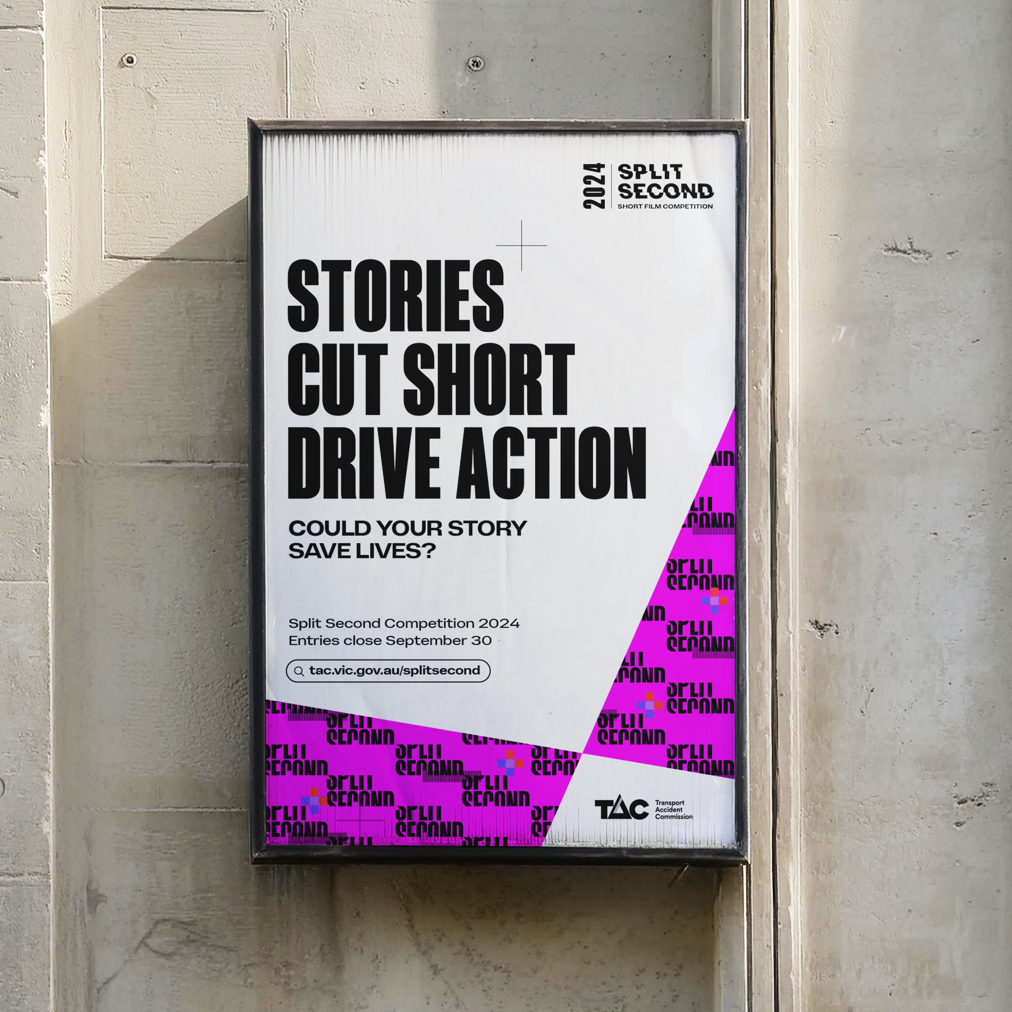 Split Second Direction 1, poster design