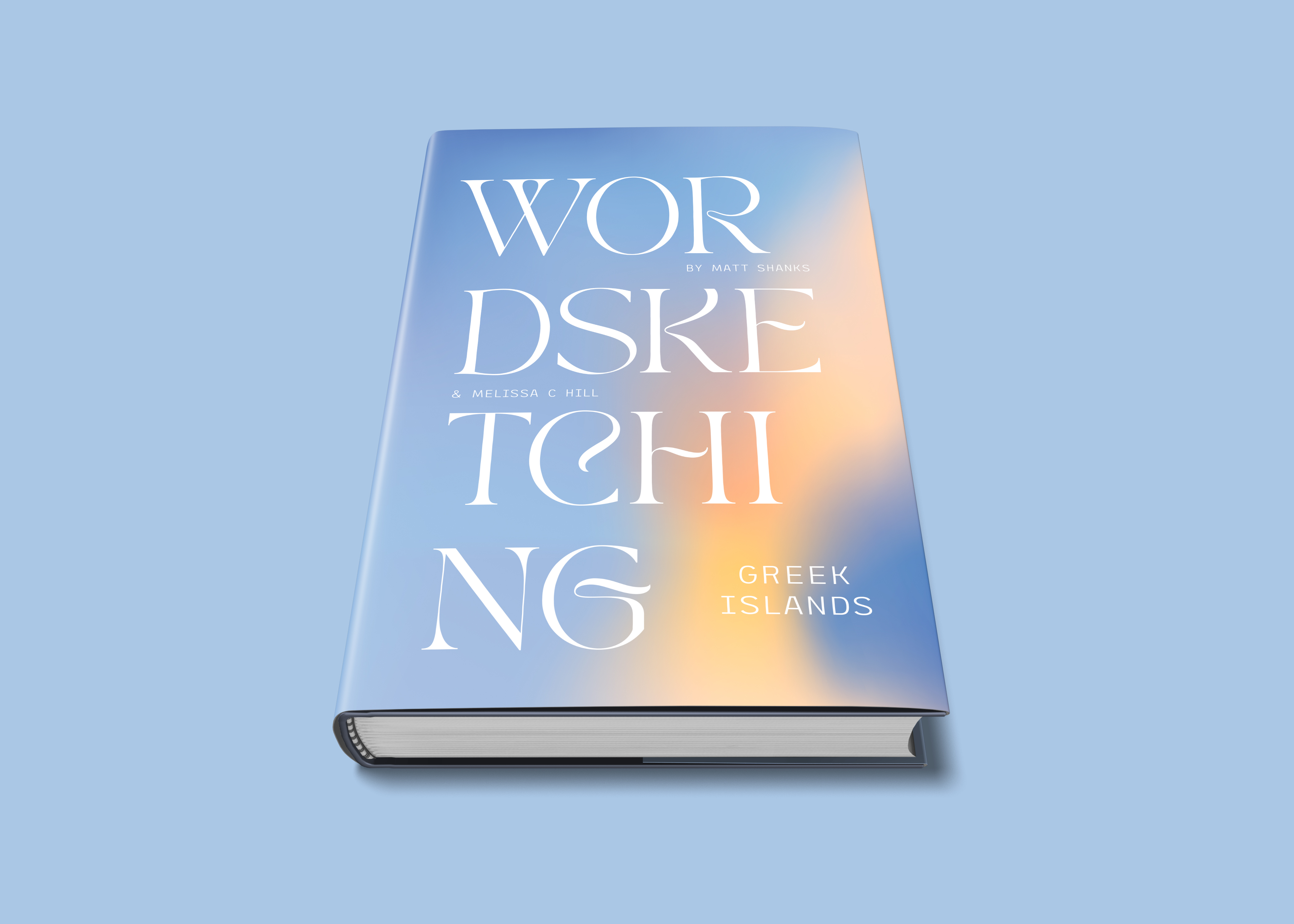 Word Sketching - Greek Islands, cover design